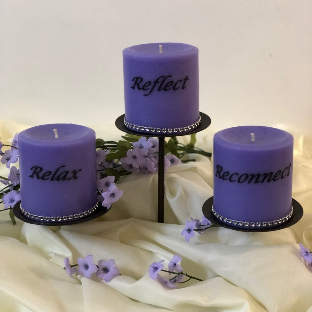 Lavender Scented Personalized Candles